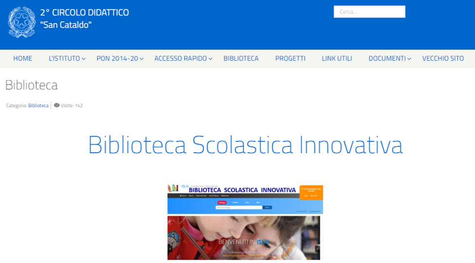 Finanziamento Biblioteca Scolastica